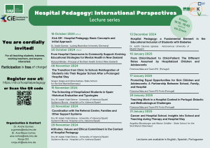 Hospital Pedagogy : International Perspectives