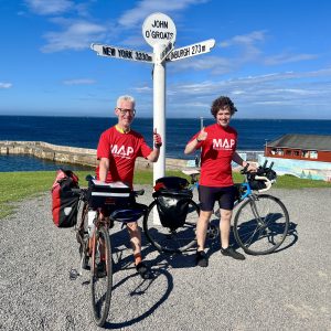 1053 miles on a bicycle!