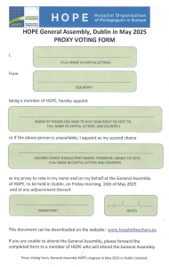 Proxy Voting Form